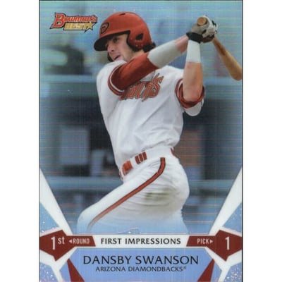 2015 Bowman's Best First Impressions Refractors #FIDS Dansby Swanson