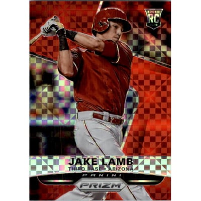 2015 Panini Prizm Prizms Red Power #181 Jake Lamb