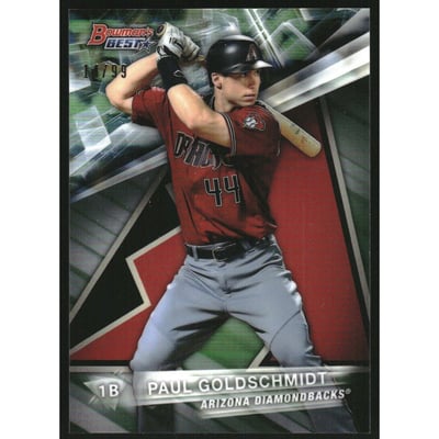 2016 Bowman's Best Green Refractors #11 Paul Goldschmidt