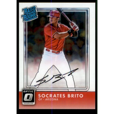 2016 Donruss Optic Rated Rookies Signatures #30 Socrates Brito