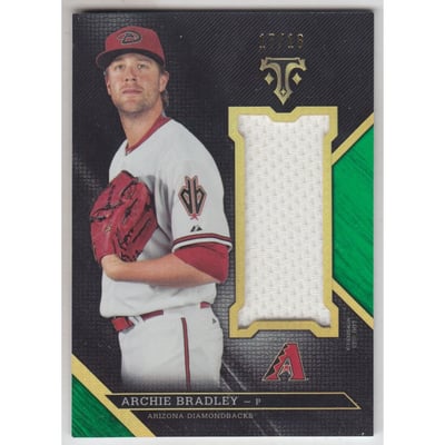 2016 Topps Triple Threads Unity Jumbo Relics Emerald #UJRABR Archie Bradley
