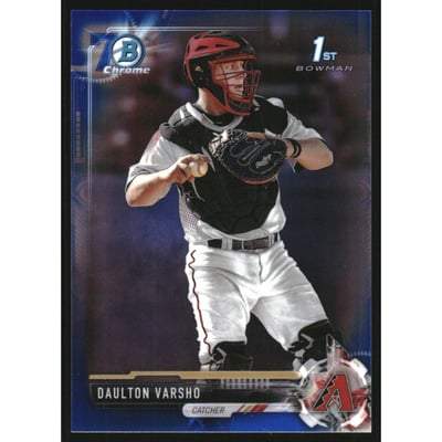 2017 Bowman Chrome Draft 70th Blue Refractors #BDC17 Daulton Varsho