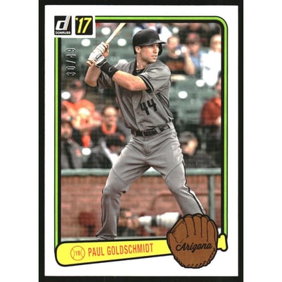 2017 Donruss '83 Retro Variations Aqueous Test Proof #RV1 Paul Goldschmidt