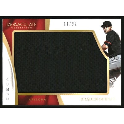 2017 Immaculate Collection Immaculate Jumbo Materials #17 Braden Shipley/99