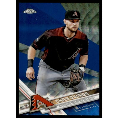 2017 Topps Chrome Blue Wave Refractors #58 Chris Owings