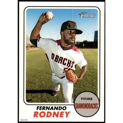 2017 Topps Heritage 5x7 #506 Fernando Rodney