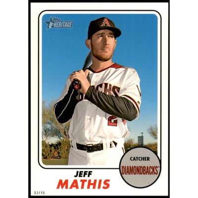 2017 Topps Heritage 5x7 #670 Jeff Mathis