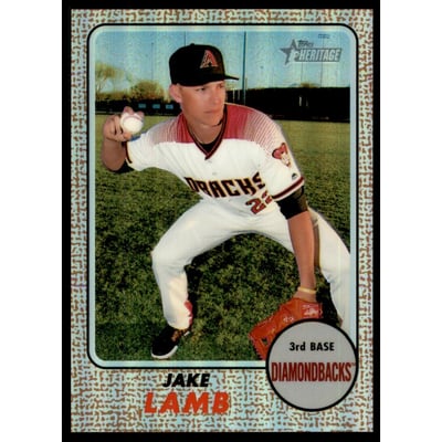2017 Topps Heritage Chrome Refractors #THC464 Jake Lamb