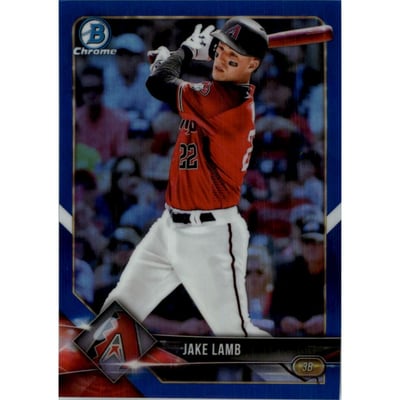 2018 Bowman Chrome Blue Refractors #97 Jake Lamb