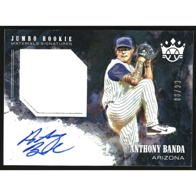 2018 Diamond Kings DK Jumbo Rookie Materials Signatures #11 Anthony Banda/99