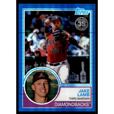 2018 Topps '83 Topps Silver Pack Chrome Blue Refractors #118 Jake Lamb
