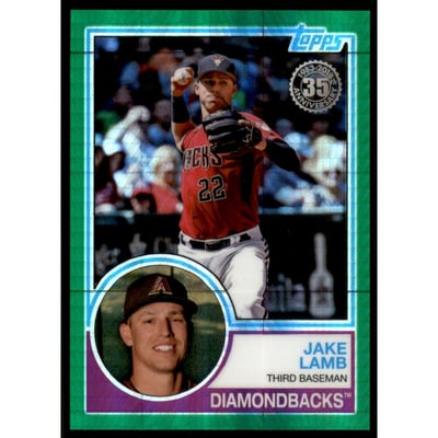 2018 Topps '83 Topps Silver Pack Chrome Green Refractors #118 Jake Lamb