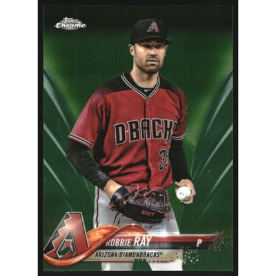 2018 Topps Chrome Green Refractors #129 Robbie Ray