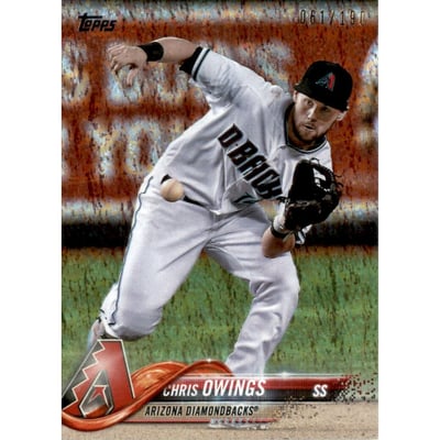 2018 Topps Factory Set Foilboard #122 Chris Owings