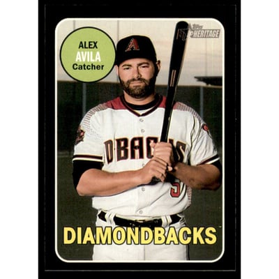 2018 Topps Heritage Black Border #666 Alex Avila