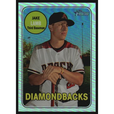 2018 Topps Heritage Chrome Refractors #THC384 Jake Lamb