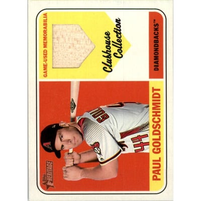 2018 Topps Heritage Clubhouse Collection Relics #CCRPG Paul Goldschmidt HN