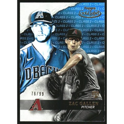 2020 Topps Gold Label Class 2 Blue #77 Zac Gallen