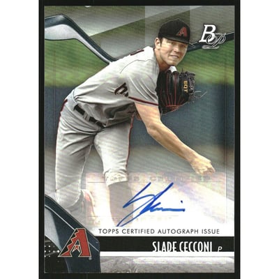 2021 Bowman Platinum Top Prospect Autographs #TOP12 Slade Cecconi