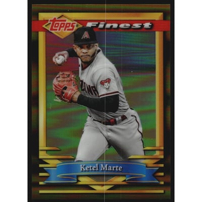 2021 Finest Flashbacks Gold Refractors #158 Ketel Marte