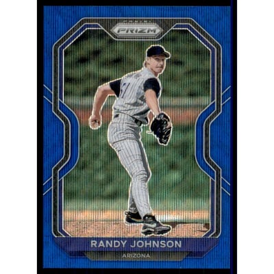 2021 Panini Prizm Prizms Blue Wave #141 Randy Johnson