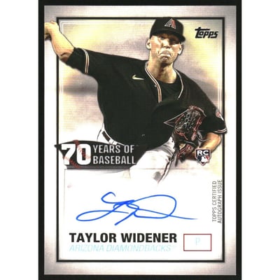 2021 Topps 70 Years of Baseball Autographs #70YATW Taylor Widener