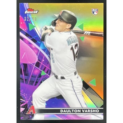2021 Topps Finest Gold Refractor #20 Daulton Varsho RC /50