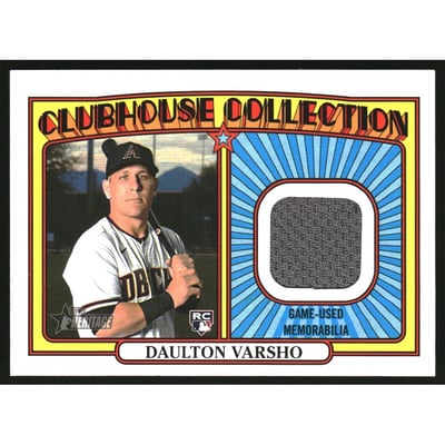 2021 Topps Heritage Clubhouse Collection Relics #CCDV Daulton Varsho HN