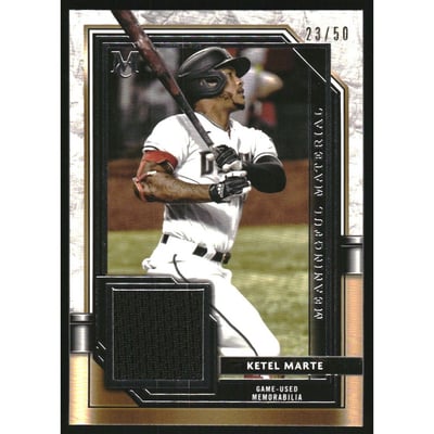 2021 Topps Museum Collection Meaningful Material Relics #MMRKM Ketel Marte