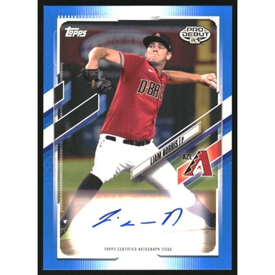 2021 Topps Pro Debut Autographs Blue #PD64 Liam Norris