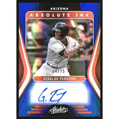2022 Absolute Absolute Ink Spectrum Blue #1 Geraldo Perdomo/75