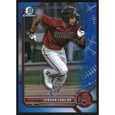 2022 Bowman Chrome Prospects Blue Refractors #BCP235 Jordan Lawlar
