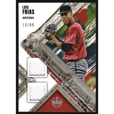 2022 Diamond Kings DK Materials Holo Silver #25 Luis Frias