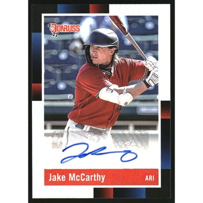 2022 Donruss Retro '88 Signatures Holo #26 Jake McCarthy