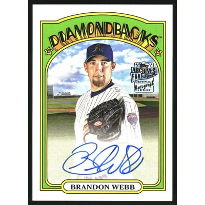 2022 Topps Archives '72 Fan Favorites Autographs #72FFBW Brandon Webb