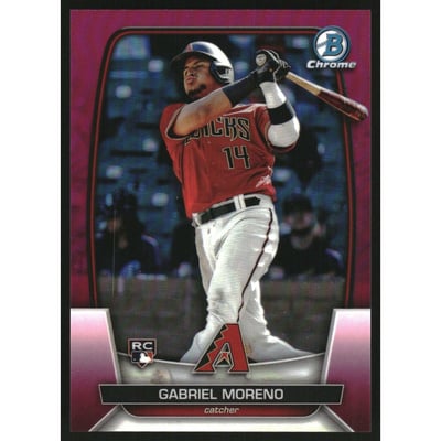 2023 Bowman Chrome Fuchsia Refractors #59 Gabriel Moreno