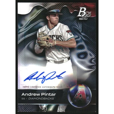 2023 Bowman Platinum Top Prospects Autographs #TOP98 Andrew Pintar