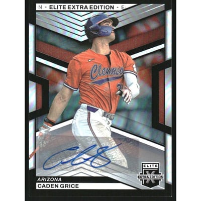 2023 Elite Extra Edition Signatures #128 Caden Grice