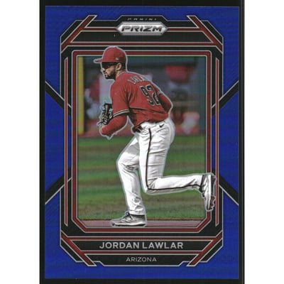 2023 Panini Prizm Prizms Blue #139 Jordan Lawlar
