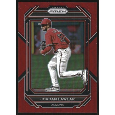 2023 Panini Prizm Prizms Red #139 Jordan Lawlar