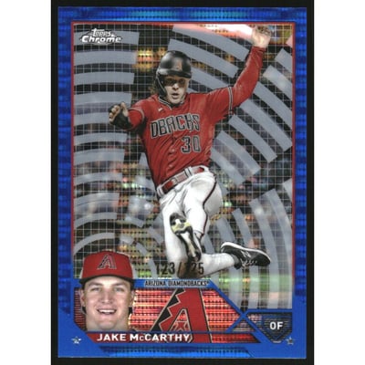 2023 Topps Chrome Blue Sonar Refractors #86 Jake McCarthy