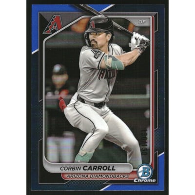 2024 Bowman Chrome Blue Refractors #3 Corbin Carroll