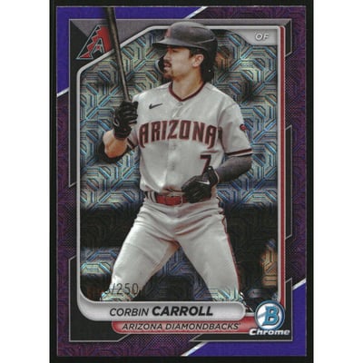 2024 Bowman Chrome Bowman Mega Box Purple Refractors #25 Corbin Carroll