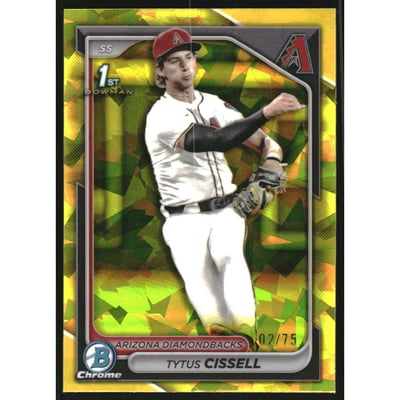 2024 Bowman Chrome Draft Sapphire Yellow Refractors #BDC157 Tytus Cissell