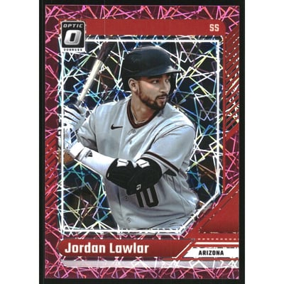 2024 Donruss Optic Pink Velocity #94 Jordan Lawlar