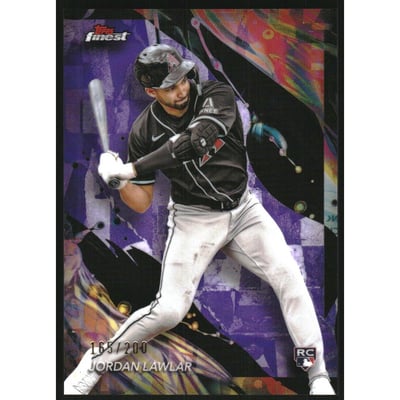 2024 Finest Purple Refractors #167 Jordan Lawlar