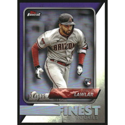2024 Finest Rookie Design Variations Purple Refractors #FRD15 Jordan Lawlar