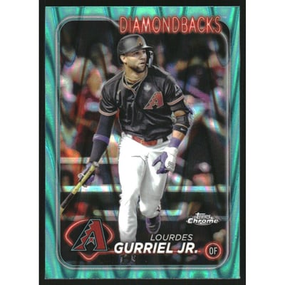 2024 Topps Chrome Aqua RayWave Refractors #59 Lourdes Gurriel Jr.