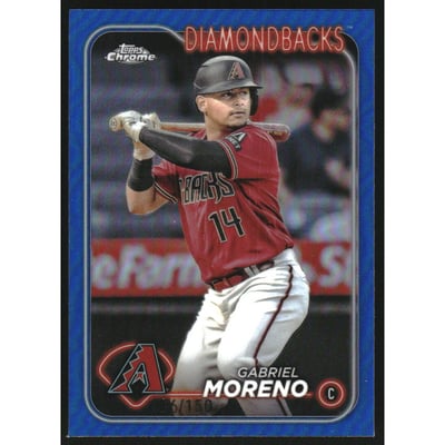 2024 Topps Chrome Blue Refractors #21 Gabriel Moreno