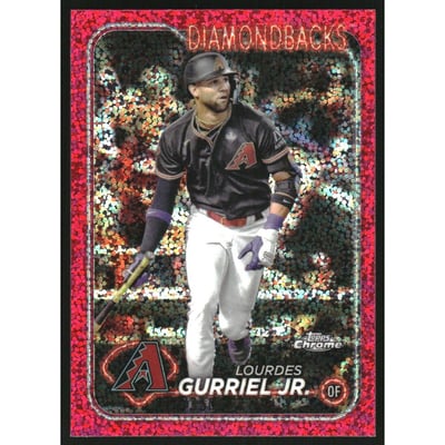 2024 Topps Chrome Magenta Speckle Refractors #59 Lourdes Gurriel Jr.